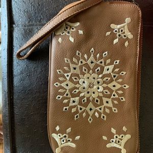 Lucky Brand leather clutch